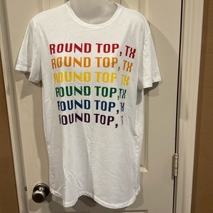 2/$16 “Round Top, TX” graphic tee. Unisex. Sz Men’s Medium.
